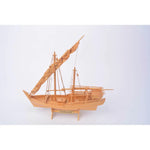 Old Modern Handicrafts Golden Dhow Ship Model 12 Inch Red Cedar with Gold Finish and Display Stand