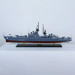 USS Worden CG-18 Model Ship 13" – Handcrafted Wooden Replica – Navy Cruiser By Old Modern Handicrafts