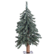 Vickerman B907320 2' Natural Bark Alpine Artificial Christmas Tree Unlit