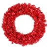 Vickerman B981525 24“ Red Artificial Christmas Wreath Red Dura-lit Incandescent Mini Lights