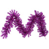 Vickerman B982113 9' Purple Artificial Christmas Garland Purple Dura-Lit Incandescent Mini Lights
