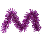 Vickerman B982113 9' Purple Artificial Christmas Garland Purple Dura-Lit Incandescent Mini Lights