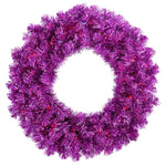 Vickerman B982131 30“ Purple Artificial Christmas Wreath Purple Dura-Lit Incandescent Mini Lights