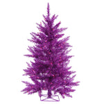 Vickerman B986531 3' Purple Artificial Christmas Tree Purple Dura-Lit Incandescent Lights