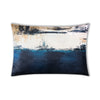 Decorative pillow with abstract design on a white background