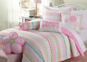 Embroidered Blossom Decorative Pillow – Garden Style