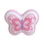 Butterfly Fairisle Striped Sweater Novelty Decor Throw Pillow 17" Cotton Pink Purple Embroidered Accent By Cozy Line Home Fashions
