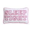 Sleep Tight Rectangular Decor Throw Pillow – Embroidered Cotton