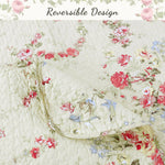 Cottage Style Floral Quilt Bedding Set