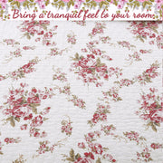 Reversible Floral Throw Blanket – Vintage Garden Look