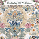 Cottage Style Floral Quilt Set Machine Washable