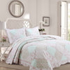 Pink Floral Patchwork Quilt Bedding Set – Cottage Style