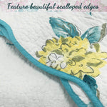 Reversible Cotton Floral Quilt – Guest Room Bedding