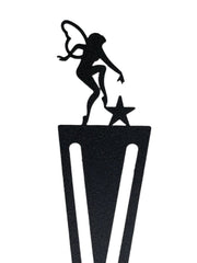 Decorative Black Textured Fairy Bookmark