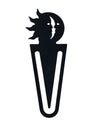 Flat Black Sun & Moon Metal Bookmark