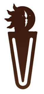 Sun & Moon Bookmark – Bronze Finish, 4 1/2"–5" H, Celestial Metal Page Marker by Village Wrought Iron Inc.