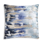 22x22" Sequin Embroidered Velvet Pillow – Abstract Accent Cushion by Cloud9