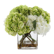 Uttermost 60219 Savannah Bouquet with White and Limelight Hydrangeas