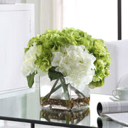 Uttermost 60219 Savannah Bouquet with White and Limelight Hydrangeas