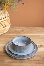 3-Piece Blue Ceramic Dinnerware Set 10