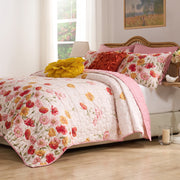 Breeze Blush Floral Quilt Set