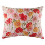 Breeze Quilted Pillow Sham – Blush Reversible Floral Accent Sham with Hidden Zipper Closure by Greenland Home Fashions