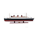 Old Modern Handicrafts Queen Mary Cruise Ship Model 40 Inch Handcrafted with Deck Details and Brass Fittings