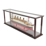 RMS Titanic Midsize Model Ship with Display Case – 16 Inch Handcrafted Wooden Replica By Old Modern Handicrafts