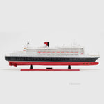 Old Modern Handicrafts Queen Mary II Cruise Ship Model 40 Inch Handcrafted with 1000+ Windows & Details