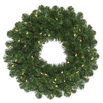 Vickerman C164631LED 30" Oregon Fir Artificial Christmas Wreath Warm White Single Mold LED Wide Angle Lights