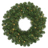 Vickerman C164631 30" Oregon Fir Artificial Christmas Wreath Clear Dura-lit Incandescent Mini Lights