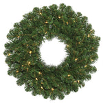 Vickerman C164685 84" Oregon Fir Artificial Christmas Wreath Clear Dura-Lit Incandescent Mini Lights