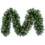 Vickerman C164712Led 9' X 14" Oregon Fir Artificial Christmas Garland Warm White Led Lights