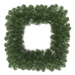 Vickerman C164824 24" Oregon Fir Artificial Christmas Square Wreath Unlit