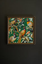 Textured pheasant painting for home décor