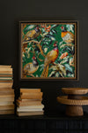 Framed acrylic painting of pheasant bird