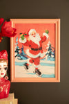 framed-ice-skating-santa-christmas-wall-art