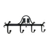 Rustic Adirondack Wall Mounted Coat Rack 4 Hooks