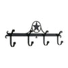 Western Star Wall Mounted Coat Rack 4 Hooks