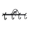 Standing Horse Wall Mounted Coat Rack 4 Hooks