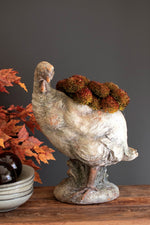 Faux Concrete Turkey Planter – Garden Inspired Accent – 18.5" Tall Indoor Planter by Kalalou
