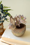 Decorative Rabbit Planter – 2x2x4 Inch – Rustic Terracotta Pot