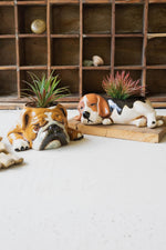 Kalalou Ceramic Bulldog Pot – Cute Decorative Planter