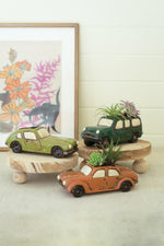 Vintage Style Ceramic Car and Truck Planters – Set of 3 by Kalalou