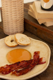 Fried Egg Shaped Ceramic Serving Platter