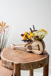 Ceramic Guitar Planter – Music-Themed Decorative Pot