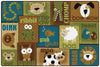Carpet For Kids KIDSoft Animal Sounds Toddler Learning Nature Colors Rug,Rectangular