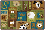 Carpets for Kids KIDSoft Animal Sounds Toddler Nature Colors Learning Rug, Rectangle