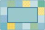 Carpets for Kids KIDSoft Pattern Blocks Classroom Rug Soft Colors, Light Blue, Rectangle