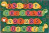 Carpet For Kids Caterpillar Friends Value Green Rug,Rectangle